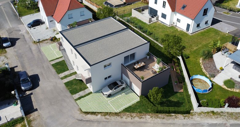 Achat / Vente appartement neuf Eschbach cadre résidentiel à 15 min en voiture d’Haguenau (67360) - Réf. 13893