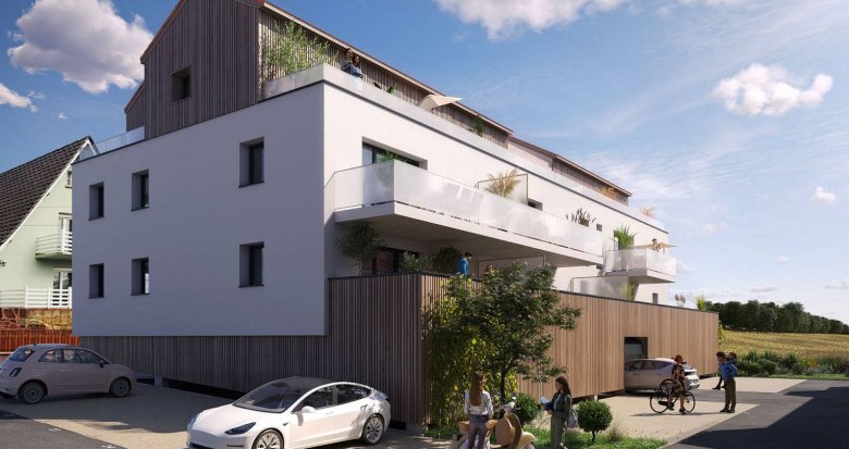 Achat / Vente appartement neuf Mittelschaeffolsheim à 6 min en voiture de Brumath (67170) - Réf. 12513