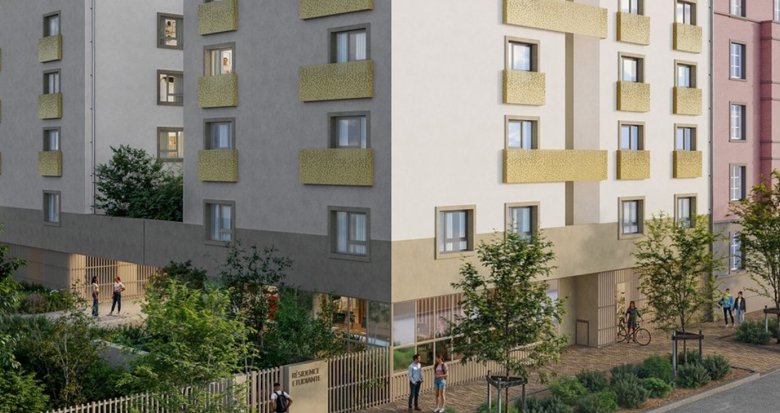 Achat / Vente appartement neuf Strasbourg résidence étudiante à 6 min à pied du tram F (67000) - Réf. 13583