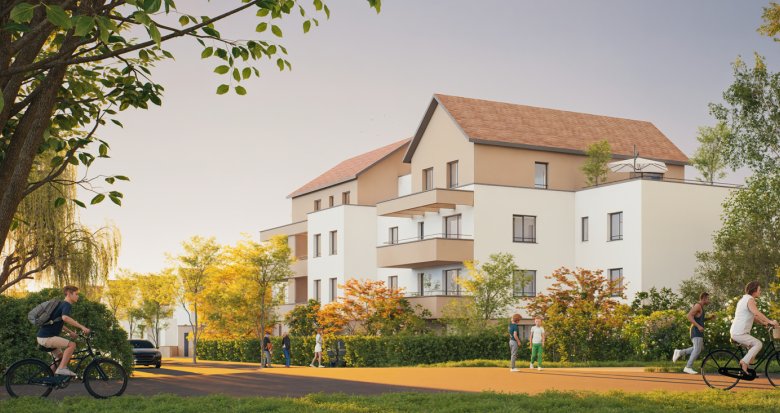 Achat / Vente appartement neuf Ostwald environnement paisible à 10 min en voiture de Strasbourg (67540) - Réf. 13526